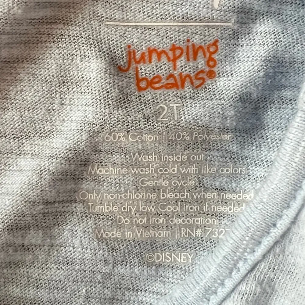 Jumping Beans girls’ “Frozen” top/faux denim pants Size 2T
